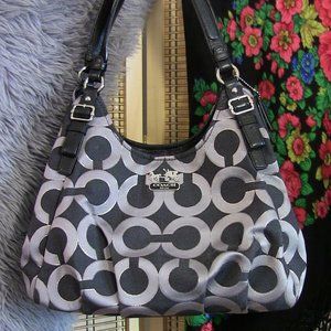 Silver COACH Shoulder Purse/ Handbag